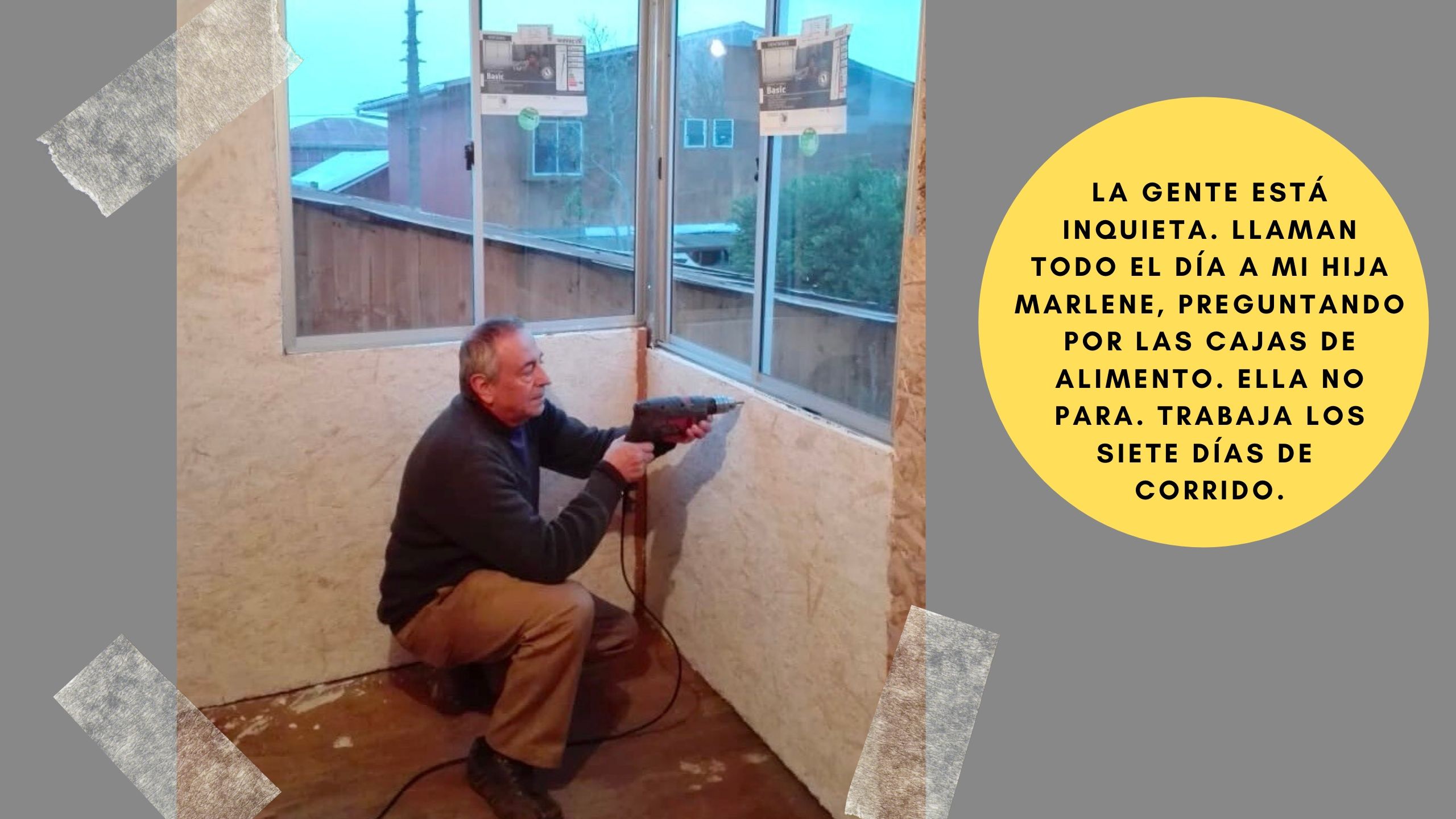 Rodolfo Navarro, adulto mayor La Florida, Bitácora,Trabajo, Barrio, Cajas,Familia, Señora, Casa, Vivienda